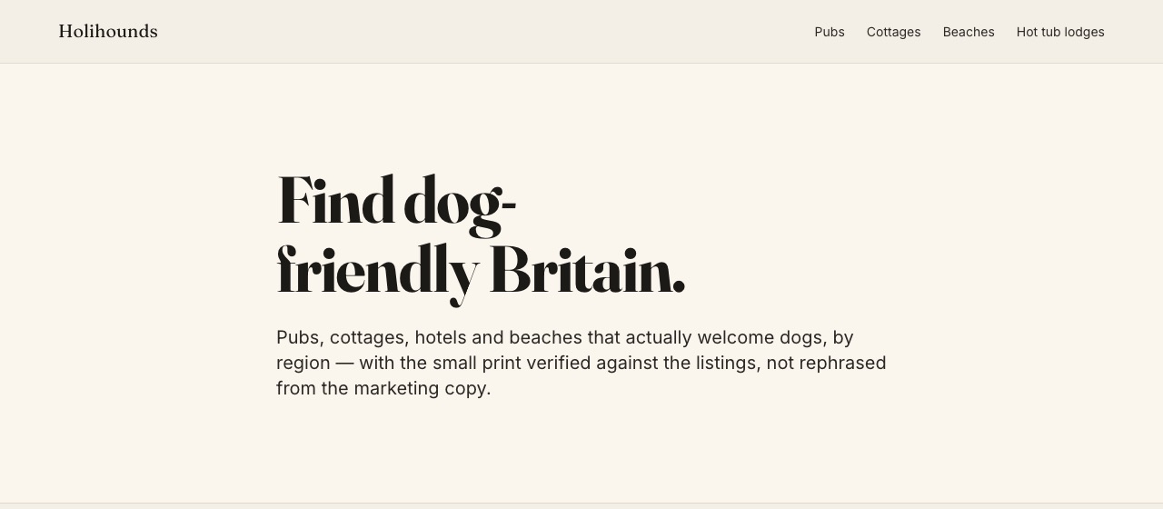 Screenshot of Holihounds.com