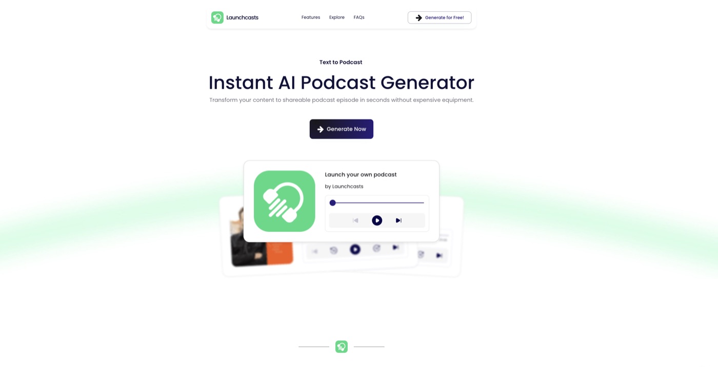 Screenshot of LaunchCasts