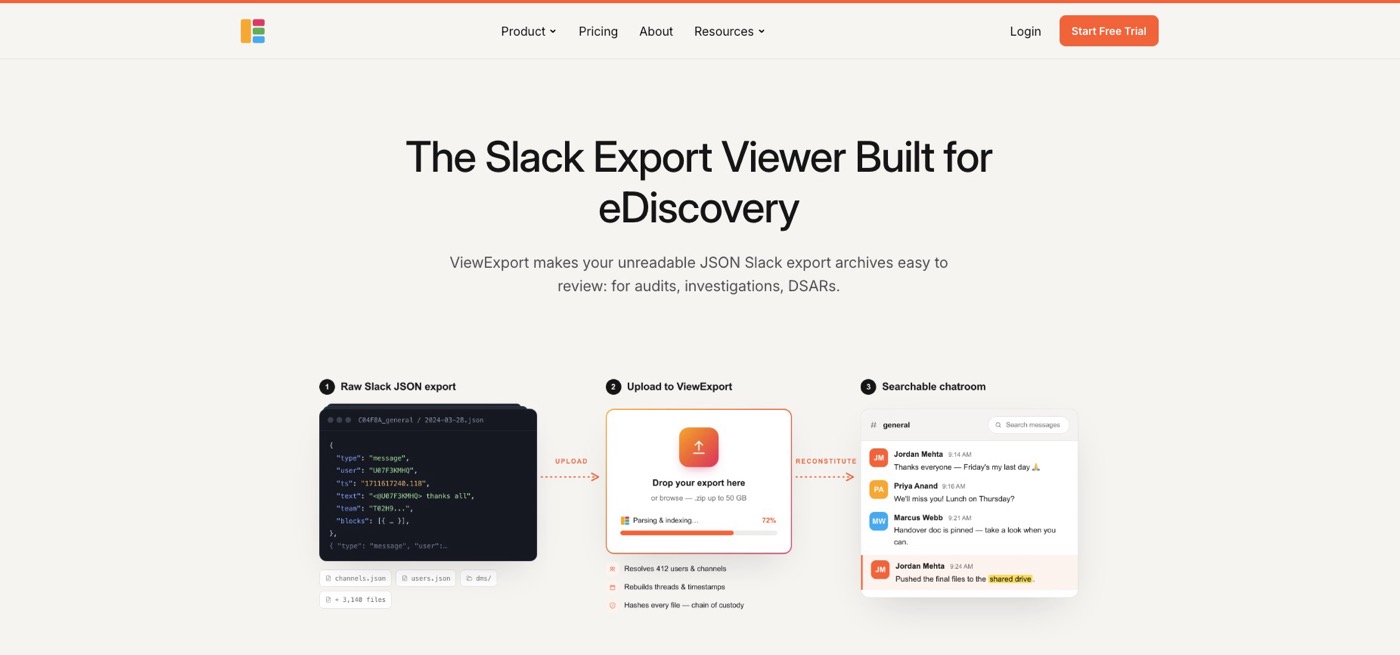 Screenshot of ViewExport